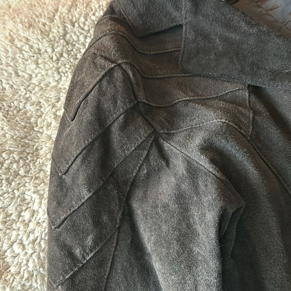 Marcelle Renée Leather Jacket/Blazer Size S  Black/Charcoal Color Western Style - Picture 5 of 10